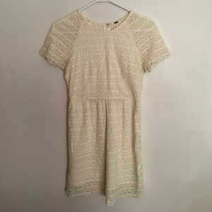 Free People white lace dress